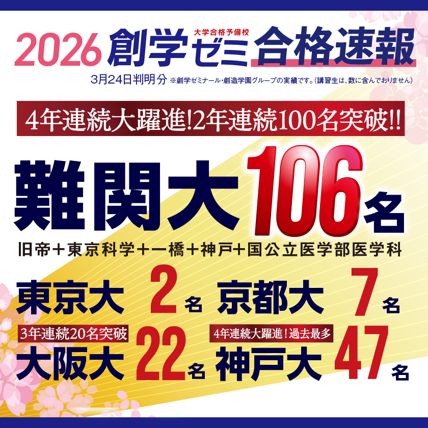 2026年 難関大学 合格実績