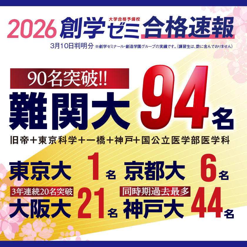2026年 難関大学 合格実績